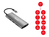 Equip 133490 station d'accueil Avec fil USB 3.2 Gen 1 (3.1 Gen 1) Type-C Gris