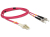 DeLOCK LC - ST, 2m InfiniBand/fibre optic cable Violet