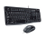 Logitech Desktop MK120 keyboard Mouse included USB QWERTZ German Black