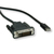 ROLINE 11045831 2 M DVI-D USB C-típus Fekete
