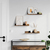 Vasagle LWS037X01 Regal Schweberegal Wandverteiler Partikelbord Braun