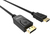 Vision TC 1MDPHDMI/BL câble vidéo et adaptateur 1 m DisplayPort HDMI Type A (Standard) Noir