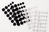 Folia 2306 Klettverschluss Schwarz, Weiß 60 Stück(e)