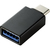 Renkforce RF-4472304 tussenstuk voor kabels USB Type C USB Type A Zwart