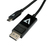 V7 V7UCDP-2M Kabeladapter USB Type-C 3.2 Gen 1 DisplayPort Schwarz