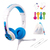 BuddyPhones School+ Headset Head-band 3.5 mm connector Blue, White