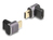 DeLOCK USB Adapter 40 Gbps USB Type-C™ PD 3.0 100 W Stecker zu Buchse gewinkelt 8K 60 Hz Metall kompakt