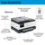HP OfficeJet Pro Imprimante Tout-en-un HP 8124e, Couleur, Imprimante pour Domicile, Impression, copie, numérisation, Chargeur automatique de documents; Écran tactile; Numérisati...