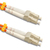 Qoltec 54027 száloptikás kábel 10 M LC LC/APC OM2 Narancssárga