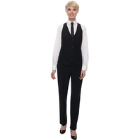 Damen Kellnerhose schwarz Standardlänge - Größe 32 Elegante Hosen für
