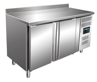 SARO Kühltisch mit 2 Türen und Aufkantung, Modell KYLIA GN 2200 TN - Material: