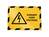 Durable DURAFRAME Adhesive Magnetic Hazard Frame | 2 Pack | A4 Black & Yellow