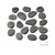 Relaxdays Steine zum Bemalen, flache Dekosteine, 2 kg Malsteine, Bastelsteine Kinder & Erwachsene, 5–9 cm, dunkelgrau
