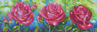 Diamond Painting Kit: Les Roses du Jardin