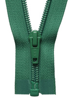 Nylon Open End Zip: 61cm: Emerald