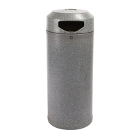 Continental Litter Bin - 52 Litre - Add - Stone Effect - Pale Granite - Plastic Liner