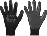 DARK GRIP Handschuhe GOODJOB® Polyester/PU, Schwarz, CAT 2, Gr.09