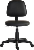 Ergo Blaster Medium Back PU Operator Office Chair without Arms Black - 1100PUBLK -
