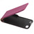 Slim Leder Flip Hülle für iPhone 4/4s hot pink