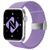 NALIA Fabric Bracelet Braided Smart Watch Strap compatible with Apple Watch Strap SE & Series 8/7/6/5/4/3/2/1, 38mm 40mm 41mm, iWatch Band Wrist Strap, Men & Women Purple