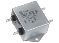 RFI Filter, 50 bis 60 Hz, 2 A, 110/250 VAC, 1 mH, Flachstecker 6,3 mm, F033-002/