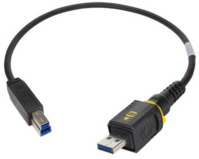 USB 3.0 Verbindungskabel, PushPull (V4) Typ A auf USB Stecker Typ B, 3 m, schwar