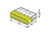 Verbindungsklemme, 5-polig, 0,5-2,5 mm², Klemmstellen: 5, gelb/transparent, Käfi