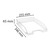 Briefablage COMBO MIDI, Kollektion Office - Kristall glossy