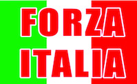 drapeau "forza italia" 70x90cm