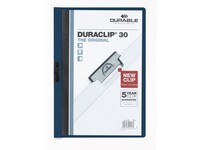 Durable Klemmap Duraclip® 1-30 vel, nachtblauw (doos 25 stuks)