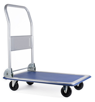 Trolley opvouwbaar 150kg zilver blauw