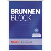 Schreibblock Brunnen-Block A5 70g/qm 50 Blatt RC liniert