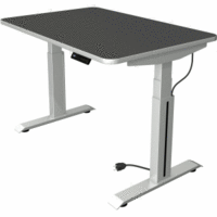 Sitz-/Stehtisch Move professional elektr. höhenverstellbar BxTxH 120x80x64-129cm silber/anthrazit