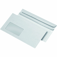 Briefumschläge DINlang mit Fenster selbstklebend weiß VE=1000 Stück