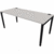 Büroschreibtisch manuell 180x80cm schwarz/platinum