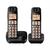 KX-TGE112EB - Cordless phone with caller ID/call waiting - DECT - black + additional handset