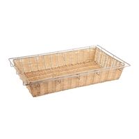 Olympia Wicker Metal Frame Basket Stackable for Bread and Pastries
