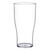 BBP Beer Glasses Polystyrene CE Marked Glasswasher Safe - 570ml - Pack of 48