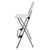Bolero Folding High Stool with Steel Frame and Plastic Seat Pack of 2