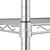 Vogue 4 Tier Wire Shelving Kits Made of Galvanised Zinc with ?lips - 1220X610mm