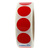 Markierungspunkte Ø 30 mm, rot, 1.000 runde Etiketten auf 1 Rolle(n), 3 Zoll (76,2 mm) Kern, Folienpunkte permanent, Verschlussetiketten