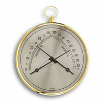 TFA Dostmann Analoges Thermo-Hygrometer 45.2005 goldfarben