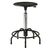 Industrial work stools - Plastic moulded seat, adjustment 370-500mm and spider steel base
