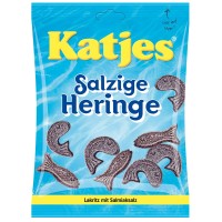 Katjes Salzige Heringe, Lakritz, 20 Beutel je 175g
