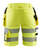 Damen High Vis Shorts mit Stretch 7186 gelb - Rückseite