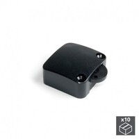EMUCA 5070917 - Lote de 10 interruptores para puerta en plástico negro