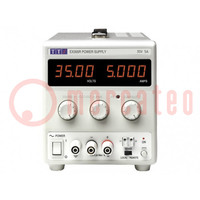 Power supply: laboratory; switched-mode,single-channel; 0÷18VDC