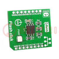 Click board; mémoire Flash; SPI; EN25Q80B; plaque prototype