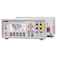 Asztali multiméter; LCD; VDC: 100mV,1V,10V,100V,1kV; True RMS AC