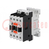 Contactor: 3-pole; NO x3; Auxiliary contacts: NO; 24VAC; 12A; BF
